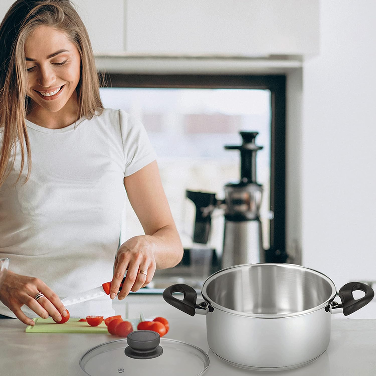Nevlers 3 Piece Heavy Duty Stainless Steel Steamer Pot Set