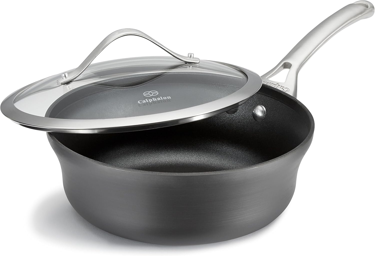 Calphalon Contemporary 2 12 Quart Black Sauce Pan