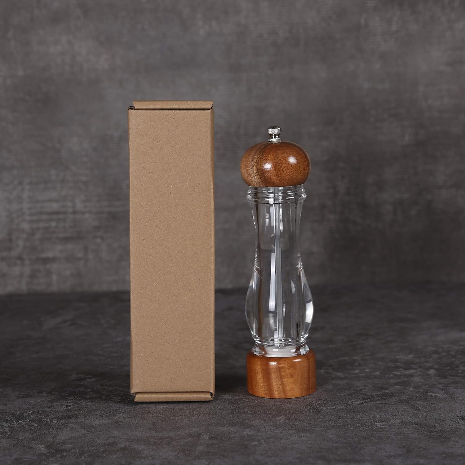 KKC HOME ACCENTS Wooden Sea Salt Grinder with Adjustable Coarseness