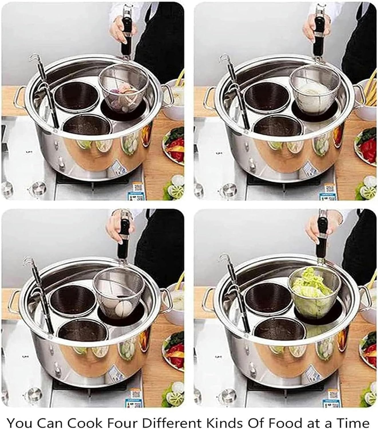 SVMYTEBGE Pasta Pot with Strainer Basket Set