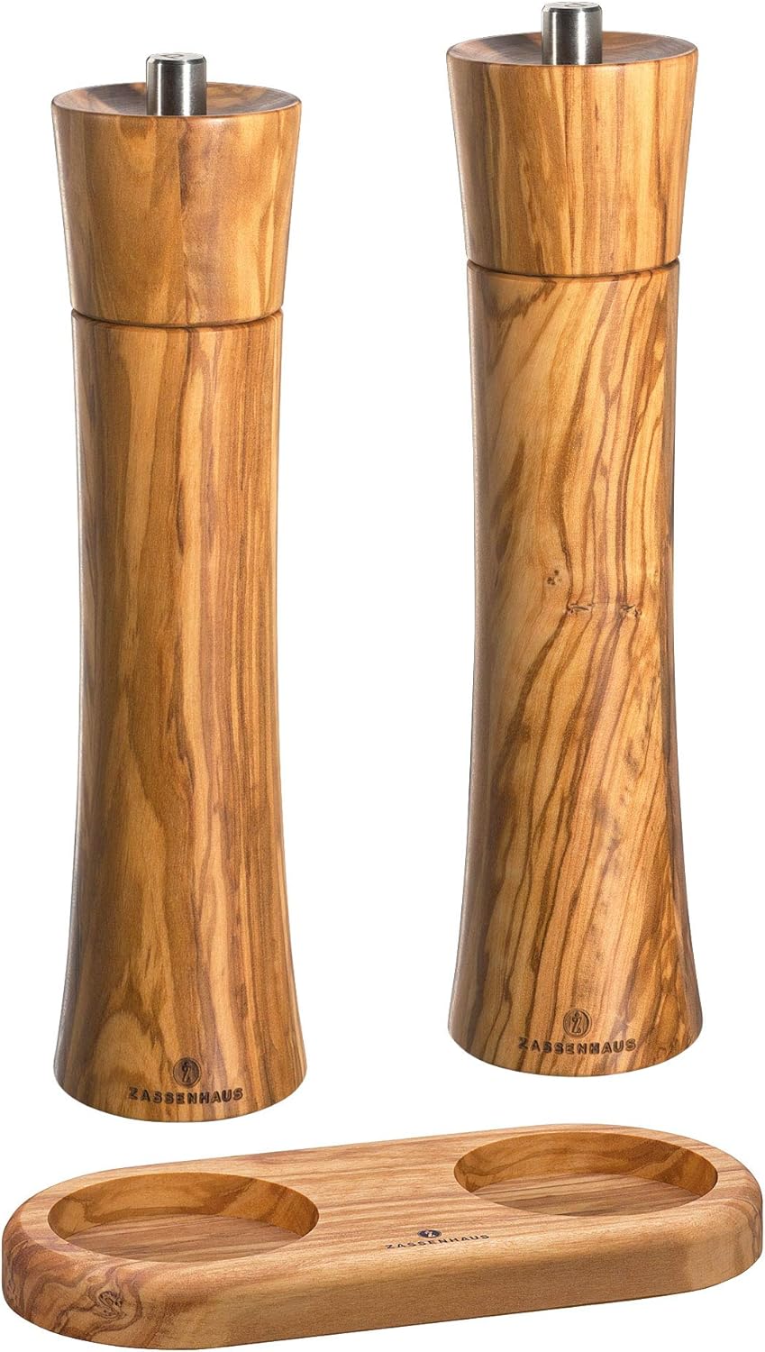 Zassenhaus Pepper Salt Mill Set with Stand