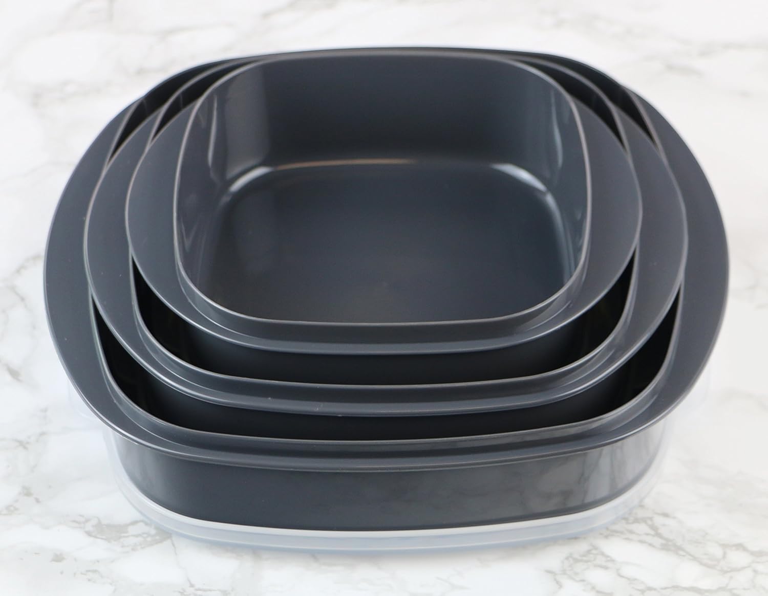 Reston Lloyd 3-Piece Microwave Storage Set Gray