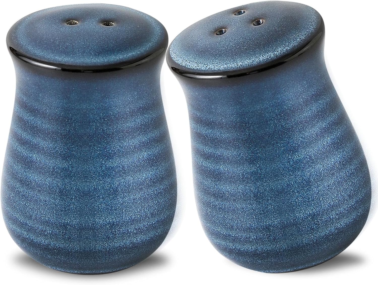 Tikooere Salt and Pepper Shakers Set of 2 Navy Blue and Pink