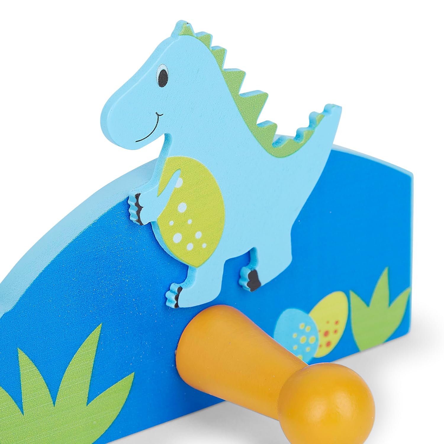 Kids Dinosaur Themed Triple Coat Hook Wall Hanger