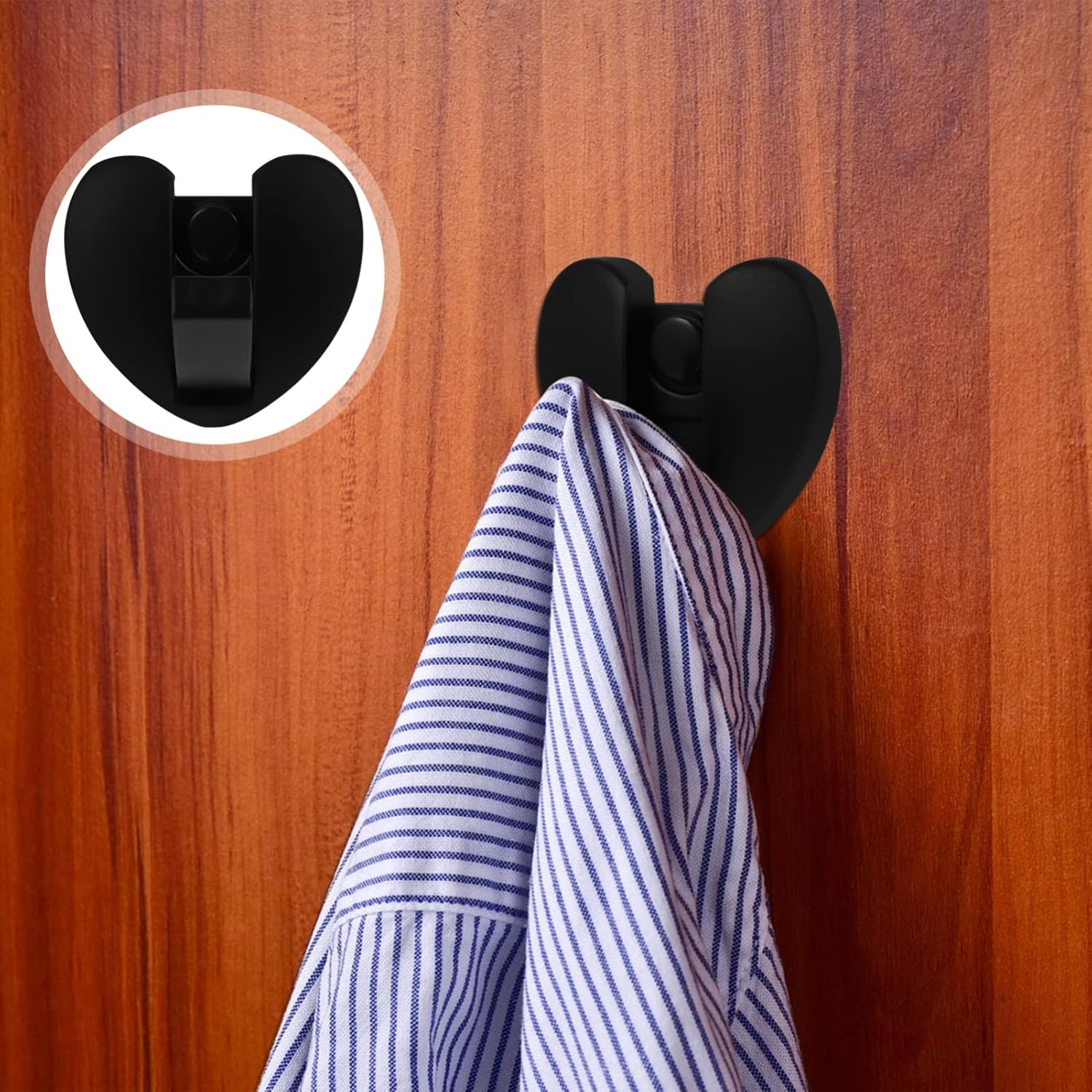 Foldable Heart Shaped Wall Mount Coat Hook