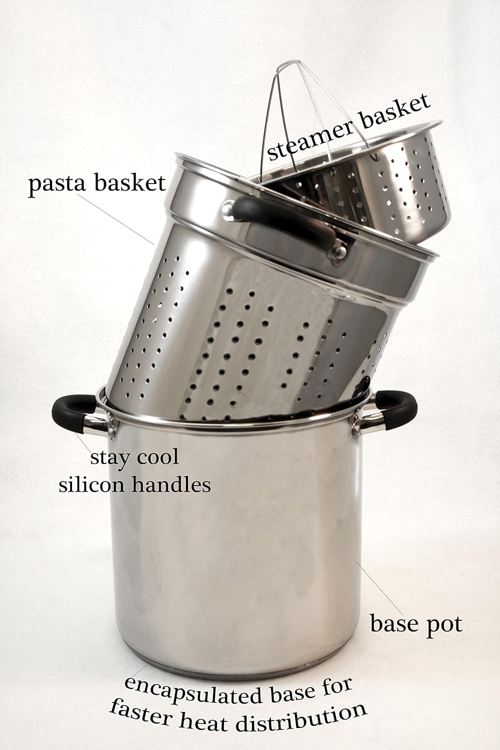 ExcelSteel 12 Qt Multifunction Pasta Cooker