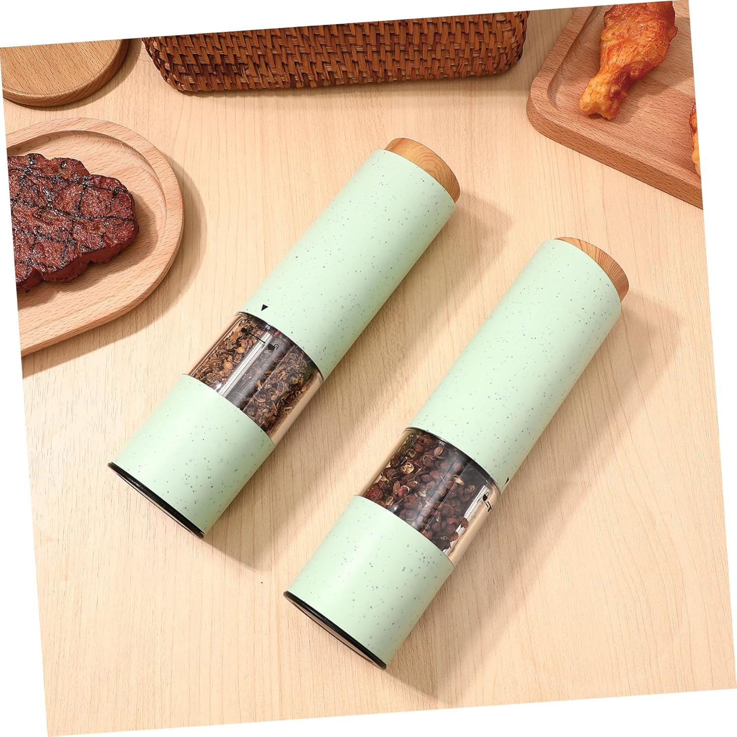 BESTOYARD Electric Salt and Pepper Grinder Set