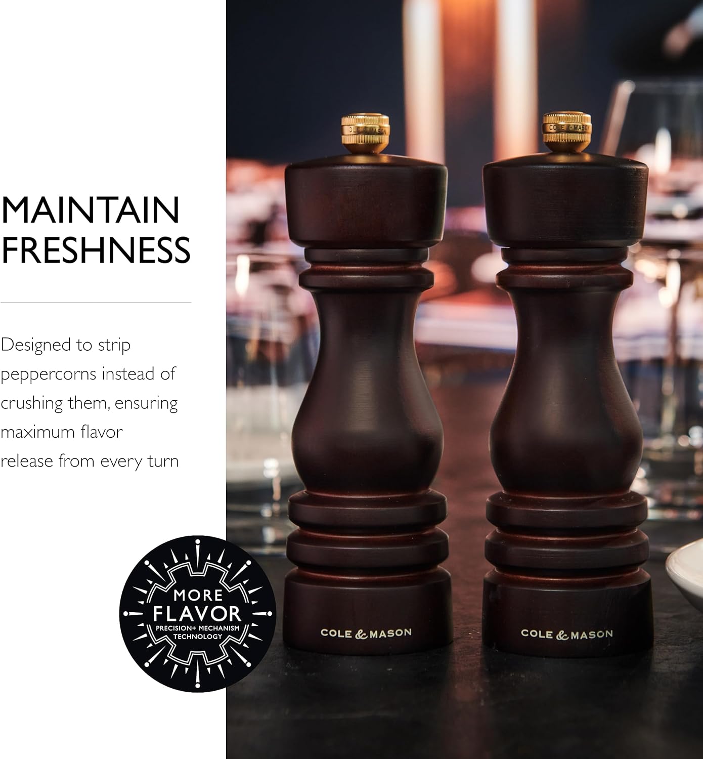 Cole Mason London Spice Mill Set - Salt Pepper Grinder