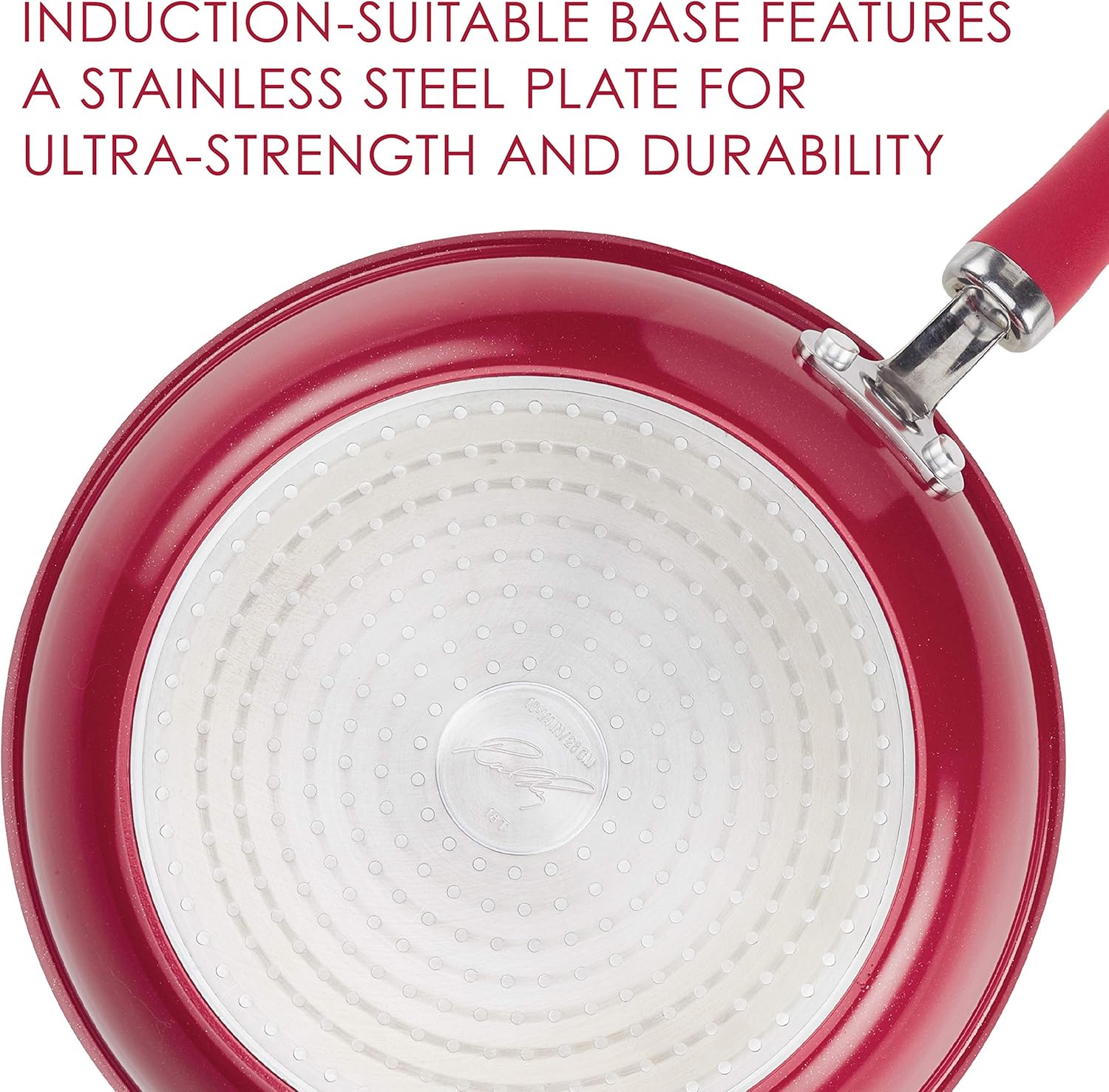 Rachael Ray 6 Quart Nonstick Stockpot with Lid - Red 1